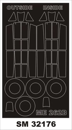 Me 262B mask for Revell 1:32