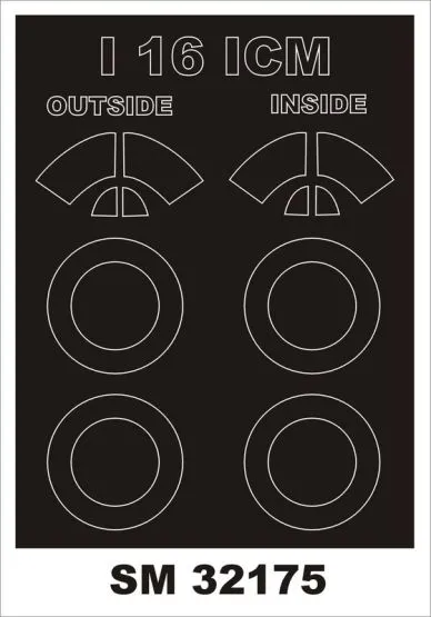 I-16 mask for ICM/ Revell 1:32