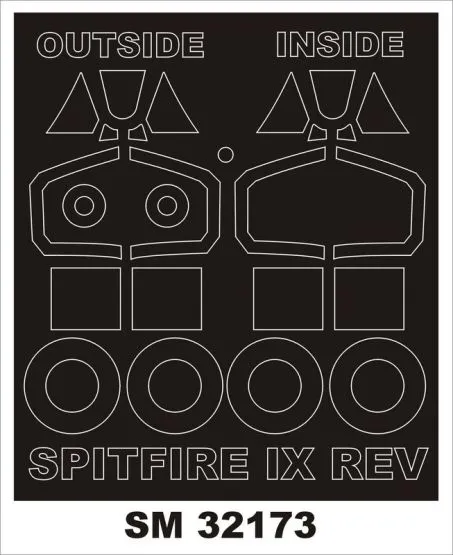 Spitfire Mk.IX mask for Revell 1:32
