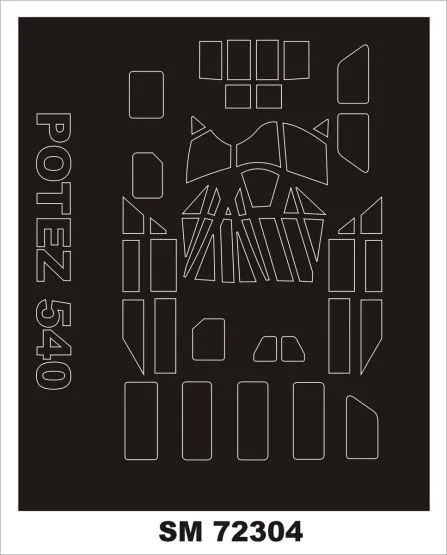 Potez 540 (Transport) mask for AZmodel 1:72