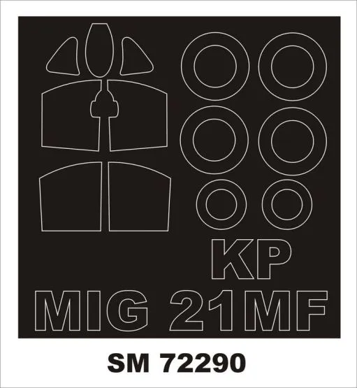 MiG-21MF mask for KP 1:72