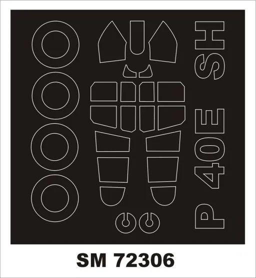 P-40E mask for Special Hobby 1:72