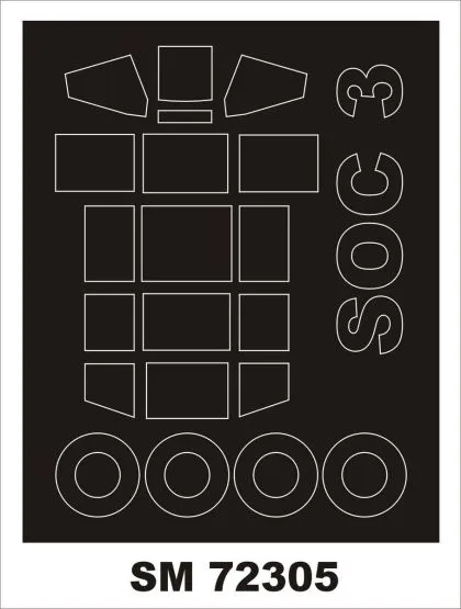 SOC-3 SEAGULL mask for Hasegawa 1:72