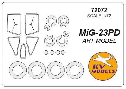 MiG-23PD mask for ART Model 1:72