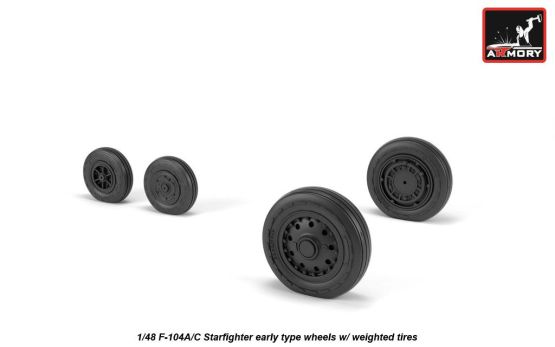 F-104A/C Starfighter early type wheels 1:48