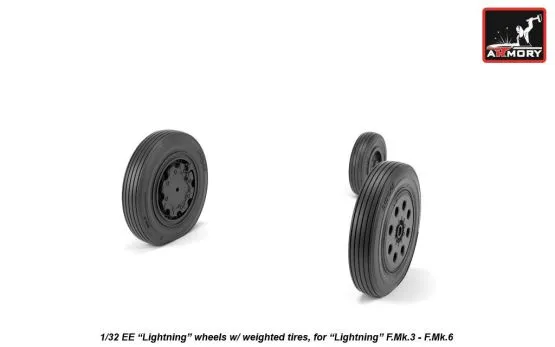 EE "Lightning-II" late type wheels 1:32