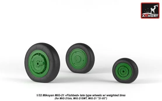 MiG-21 Fishbed late wheels 1:32