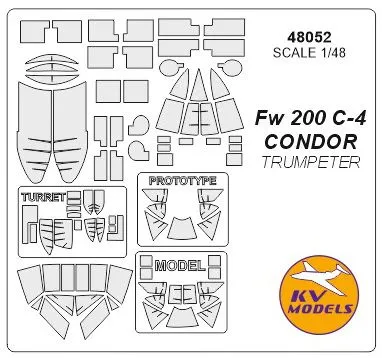 Fw 200C-4 mask for Trumpeter 1:48