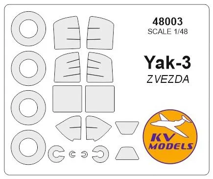Yak-3 mask for Zvezda 1:48