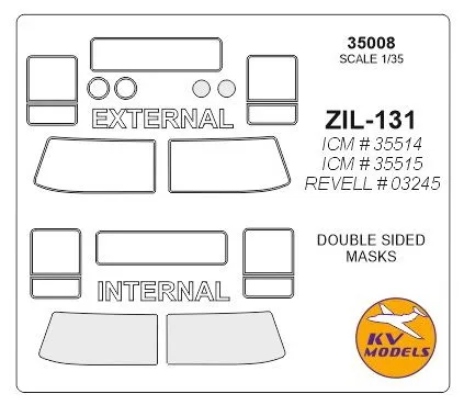 ZiL-131 mask (double sided) for ICM/ Revell 1:35