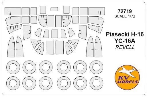 Piasecki H-16 / YC-16A mask for Revell 1:72