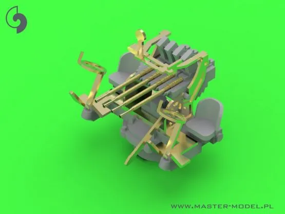 French Quad Mount Hotchkiss 13,2mm Model 1929 1:350