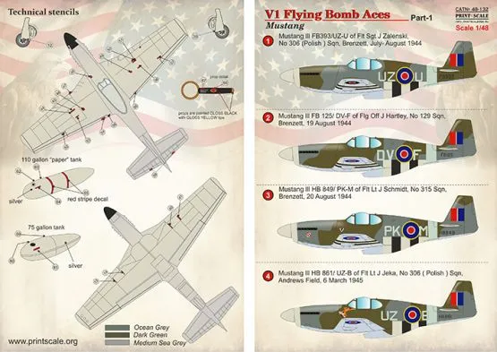 P-51 Mustang - V1 Flying Bomb Aces Part 1 1:48