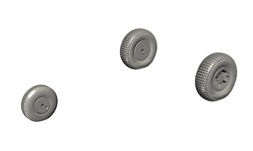 Vampire Mainwheels and Nosewheel 1:72 Vampire Mainwheels and Nosewheel 1:72