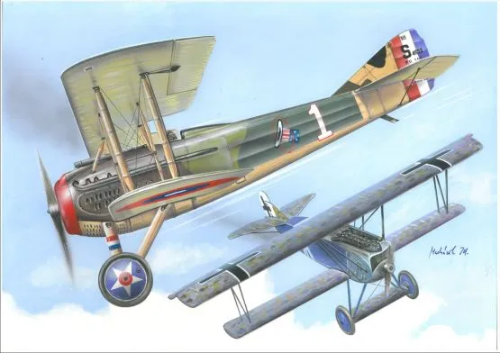 Fokker D.VII vs SPAD XIII - Duels in The sky 1:144