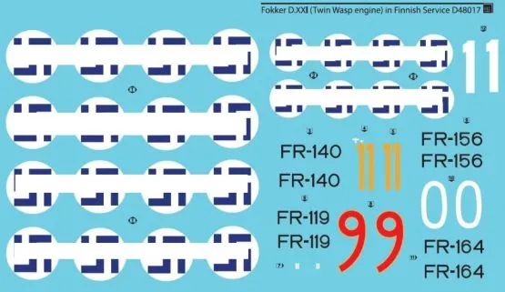 Fokker D.XXI (Twin-Wasp engine) in Finnish Service 1:48