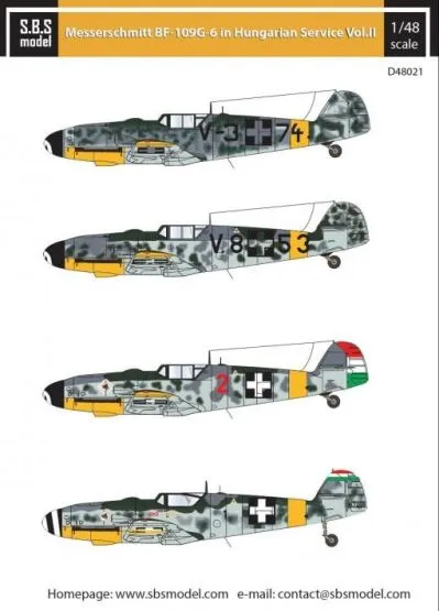 Bf 109G-6 in Hungarian Service Vol.2 1:48