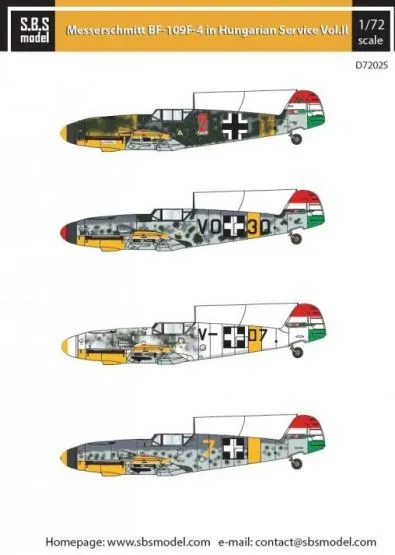 Bf 109F in Hungarian Service VOL. II 1:72