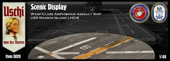 Wasp Class Amphibious Assault Ship LHD-8 Display (circular) 1:72