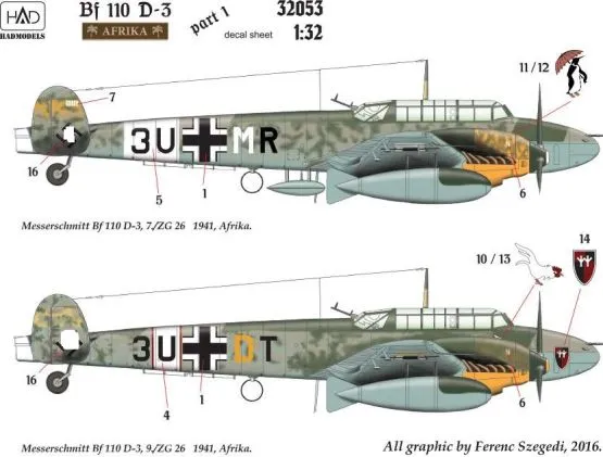 Bf 110D-3 in Afrika - part.1 1:32