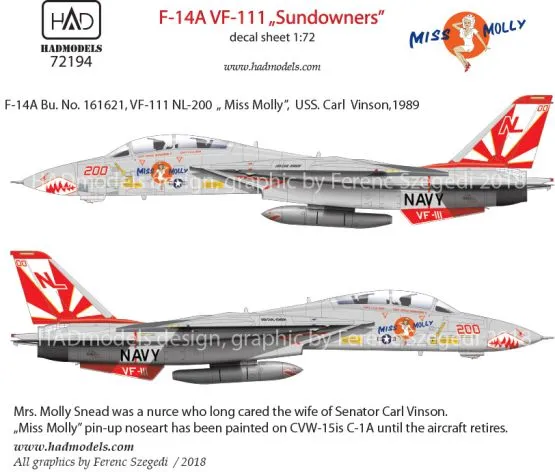 F-14A VF-111 - Sundowners 1:72