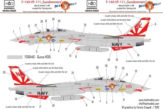 F-14A VF-111 - Sundowners 1:48 F-14A VF-111 - Sundowners 1:48