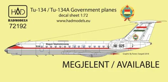 Tu-134 Government planes 1:72