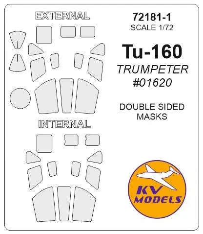 Tu-160 Mask for Trumpeter (Double sided) 1:72