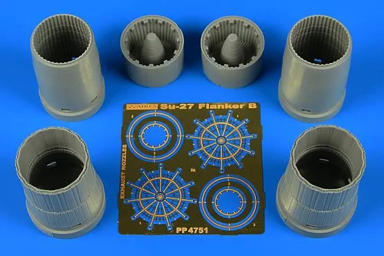 Su-27 Flanker B exhaust nozzles for Hobby Boss 1:48