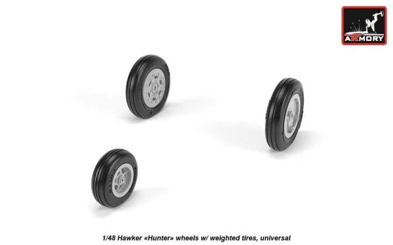 Hawker "Hunter" wheels w/ weighted tires, universal 1:48