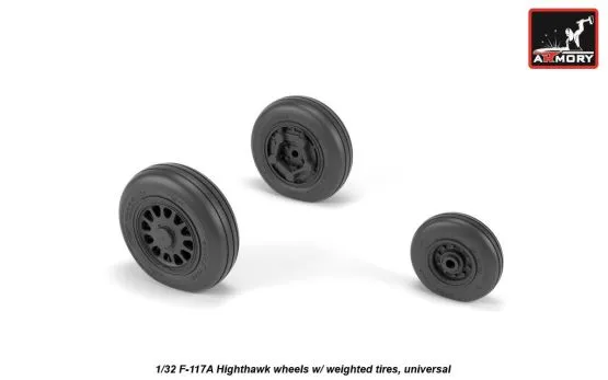 F-117A wheels w/ weighted tires 1:32
