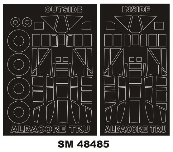 Fairey Albacore Mask for Trumpeter 1:48
