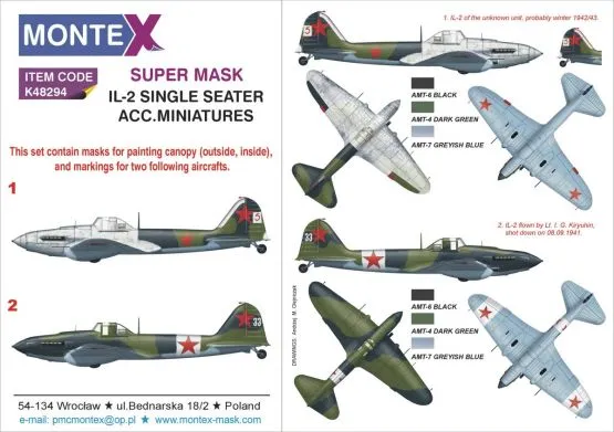 Il-2 Super Mask for Accurate Mi. P.2 1:48