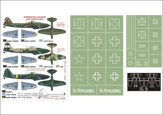 Il-2 Super Mask for Accurate Mi. P.1 1:48 Il-2 Super Mask for Accurate Mi. P.1 1:48