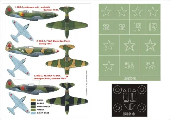 MiG-3 Super Mask for ICM 1:48