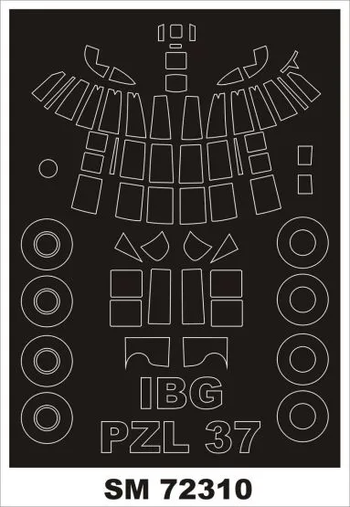 PZL P-37 Mask for IBG 1:72