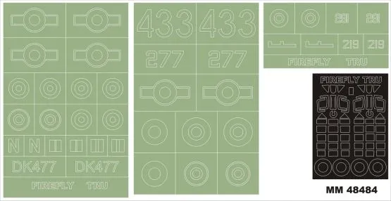 Fairey Firefly Maxi Mask for Trumpeter 1:48