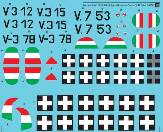 Messerschmitt Bf-109G-2, G-4 in Hungarian Service 1:48