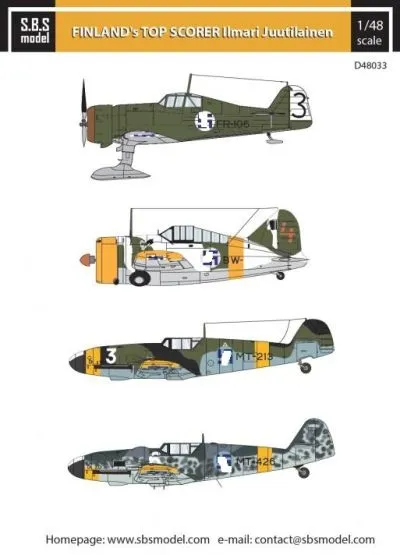 Ilmari Juutilainen - Finland's Top Ace WW II 1:48