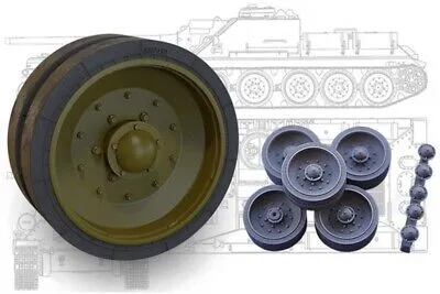 SU-100, SU-85/M, T-34 Pressed wheels (Sormovo factory) 1:35 SU-100, SU-85/M, T-34 Pressed wheels (Sormovo factory) 1:35