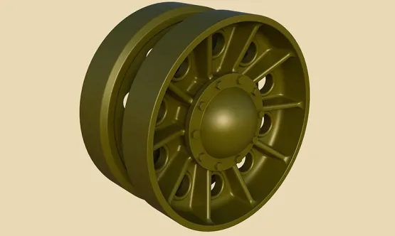 T-34/SU Idler wheels (late type) 1:35