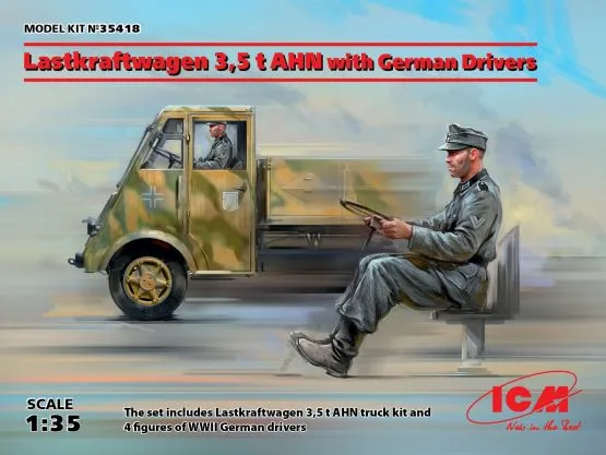 Renault AHN 3,5t Lastkraftwagen with German Drivers 1:35