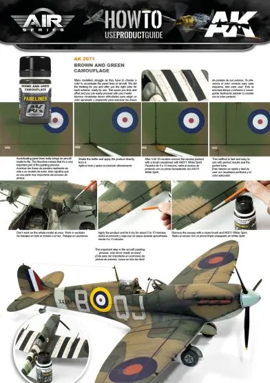 Paneliner for Brown & Green Camouflage 35ml