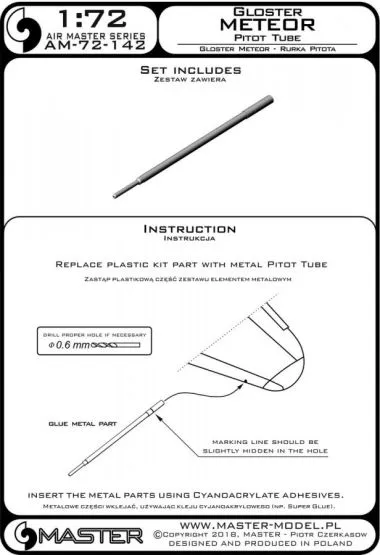 Gloster Meteor - Pitot Tube 1:72