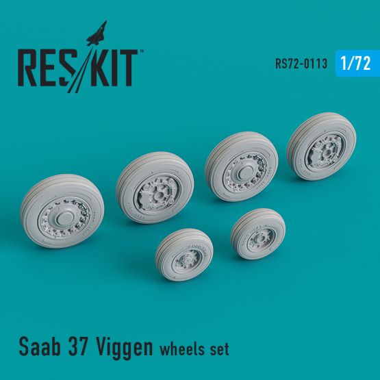Saab 37 Viggen wheels set 1:72