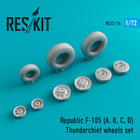 F-105 (A, B, C, D) Thunderchief wheels set 1:72