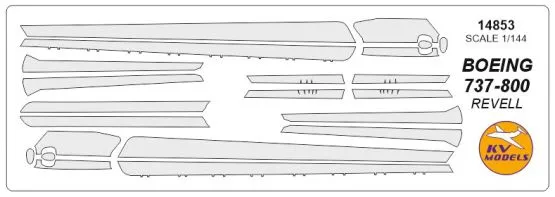 Boeing 737-800 Anti-Icing surfaces mask for Revell 1:144