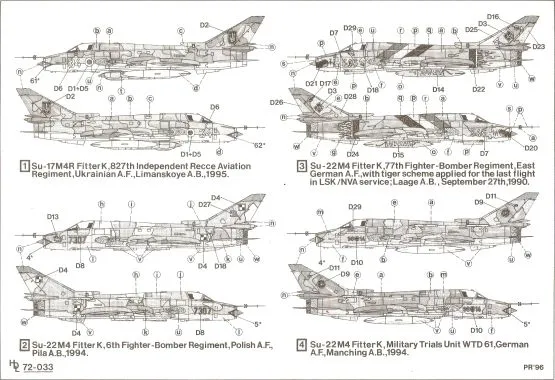 Su-17M4R/ Su-22M4 Fitter K 1:48