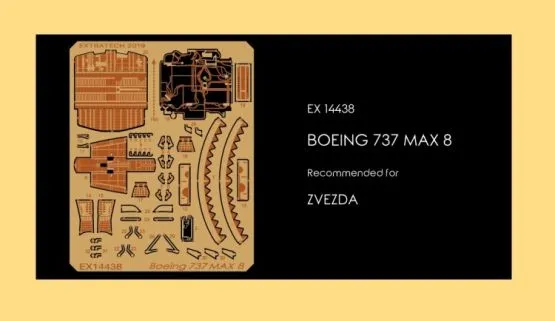 Boeing 737 Max 8 external detail set for Zvezda 1:144