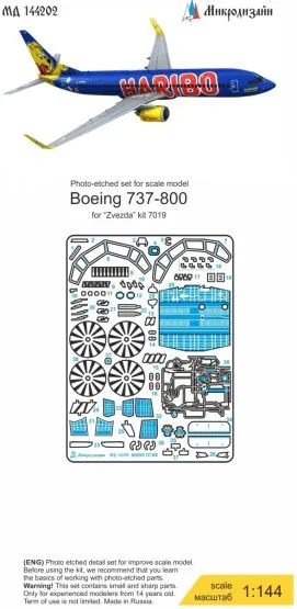 Boeing 737-800 detail set for Zvezda 1:144